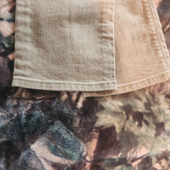 Volcom Stone Vorta Denim Skinny Jeans Khaki Tan Color Size 30x20 - Picture 9 of 11